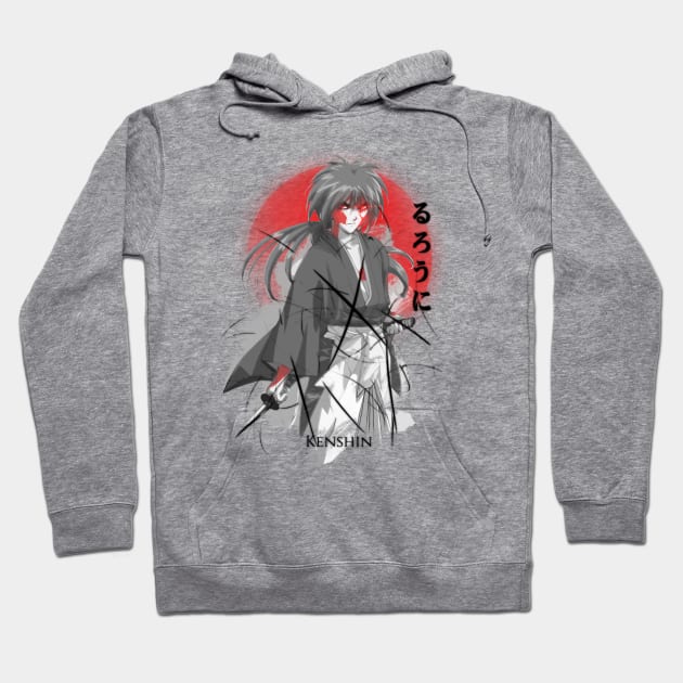 Kenshin Redmoon Hoodie by stingi